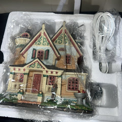 Lemax  HAYES RESIDENCE #95527 Christmas Village Lighted Building RETIRED  Box LEMAX - KOEEK