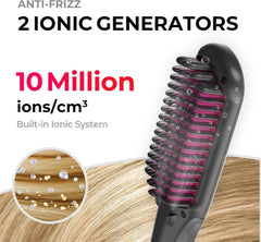 Hair Straightening Brush  Women's One Step Straightener, 16 Temperature Settings 07FC0E-D4 - KOEEK