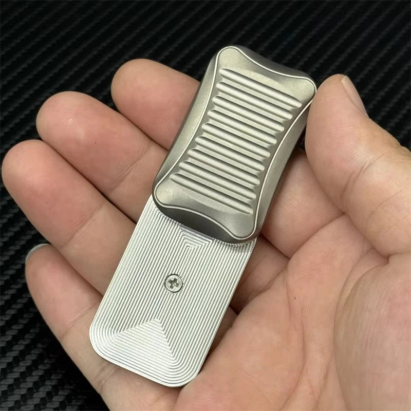 Titanium Alloy Soap EDC Fidget Toy Fashion Metal Infinite Push Fidget Slider 07FC0E-D4 - KOEEK