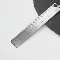 EDC Titanium Ruler Measuring Range in/ cm Ruler Keychain Pendant with Key Ring 07FC0E-D4 - KOEEK