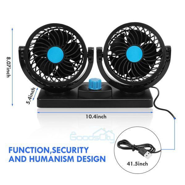 nye Aire Para Carro De Ventilador Aire Acondicionados Portatil Ventilacion Auto 2024