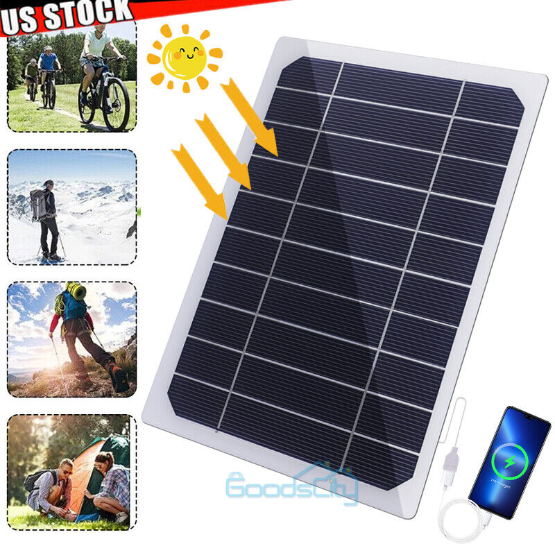 ny Solar Panel Portable PV Power Bank Outdoor Camping Vandring USB Telefonlader