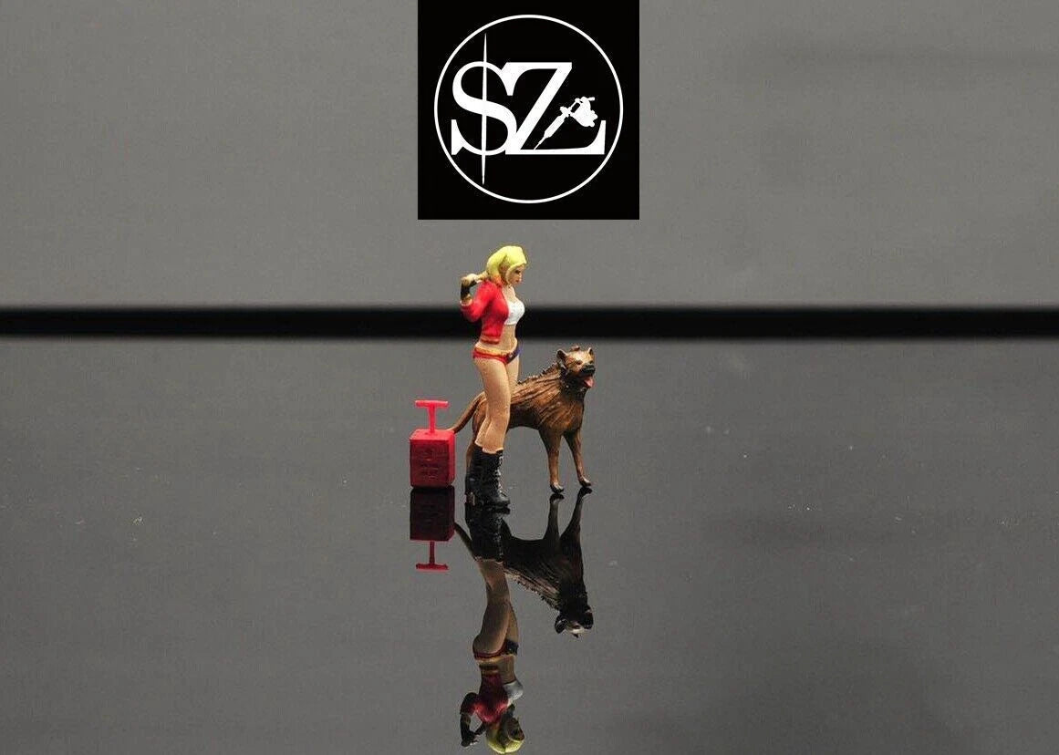 MINI TOY 1/64 people Harley Quinn sexy girl figure diorama  mini sand 07FC0E-D4 - KOEEK