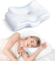 Cervical Pain Relief Cervical Pillow, Adjustable Orthopedic Bed Pillo 07FC0E-D4 - KOEEK