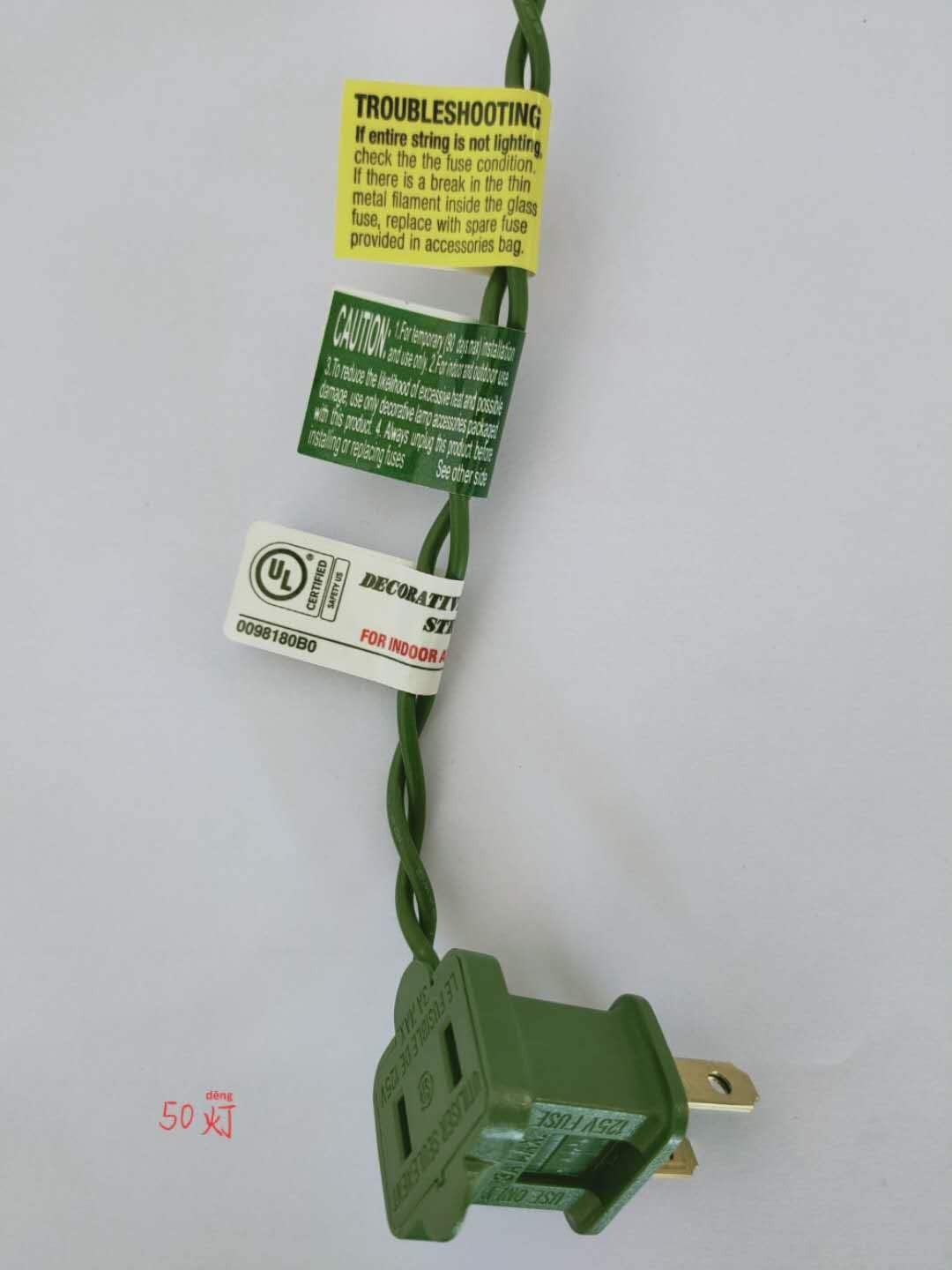 Pre-Lit Artificial Christmas Garland, Green, Norwood Fir, White Lights, Plug In, 07FC0E-D4 - KOEEK