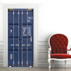 Truck Container Self-adhesive 3D Door Sticker Living Room Door Mural Decals 07FC0E-D4 - KOEEK