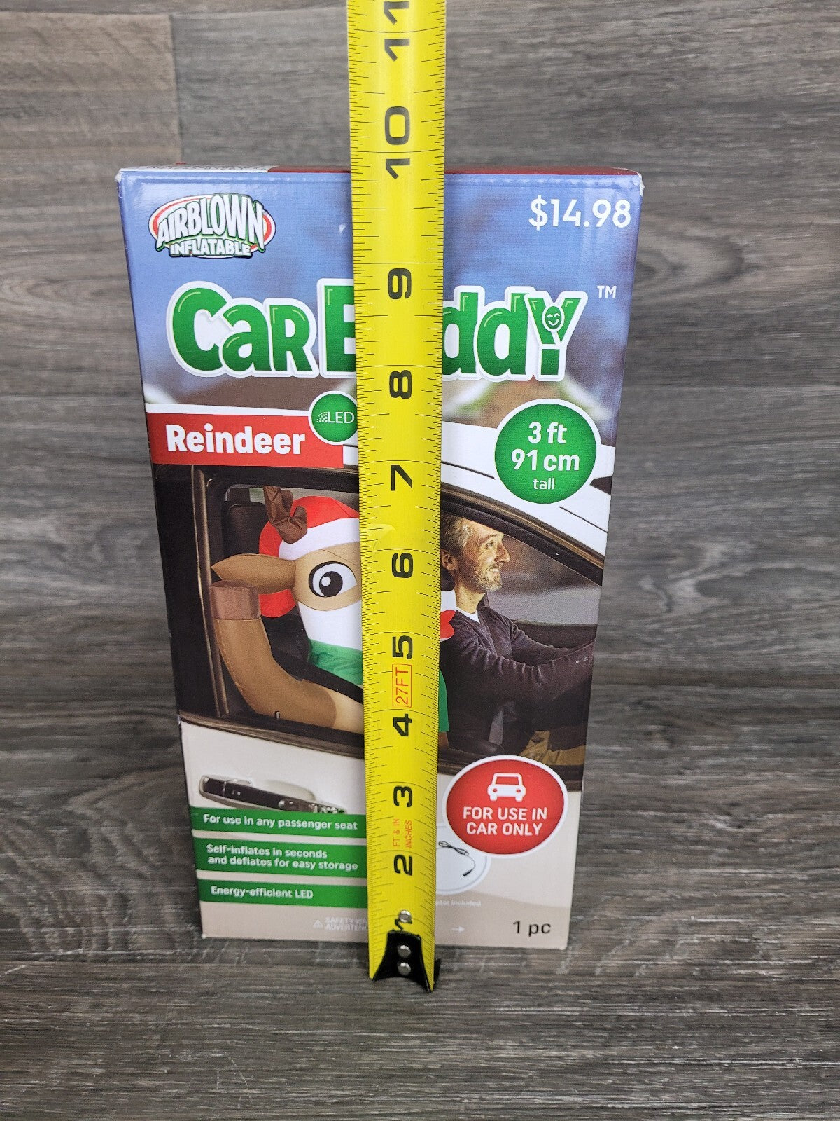 5pc  Gemmy Airblown Inflatable Reindeer Car Buddy 3 Ft LED Light Christmas GEMMY - KOEEK