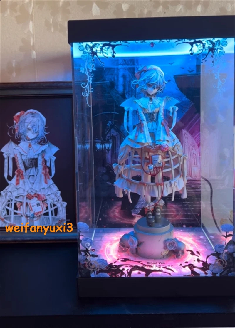 APEX Touhou Project Remilia Scarlet Blood Ver. Figure Display Case LED Light Box 07FC0E-D4 - KOEEK