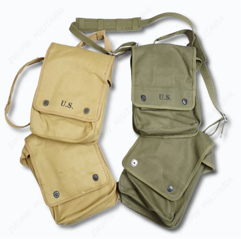 U.S. Military Army Green Map Case Canvas Tech Bag Pack Carry Pouch Shoulder Bag 07FC0E-D4 - KOEEK