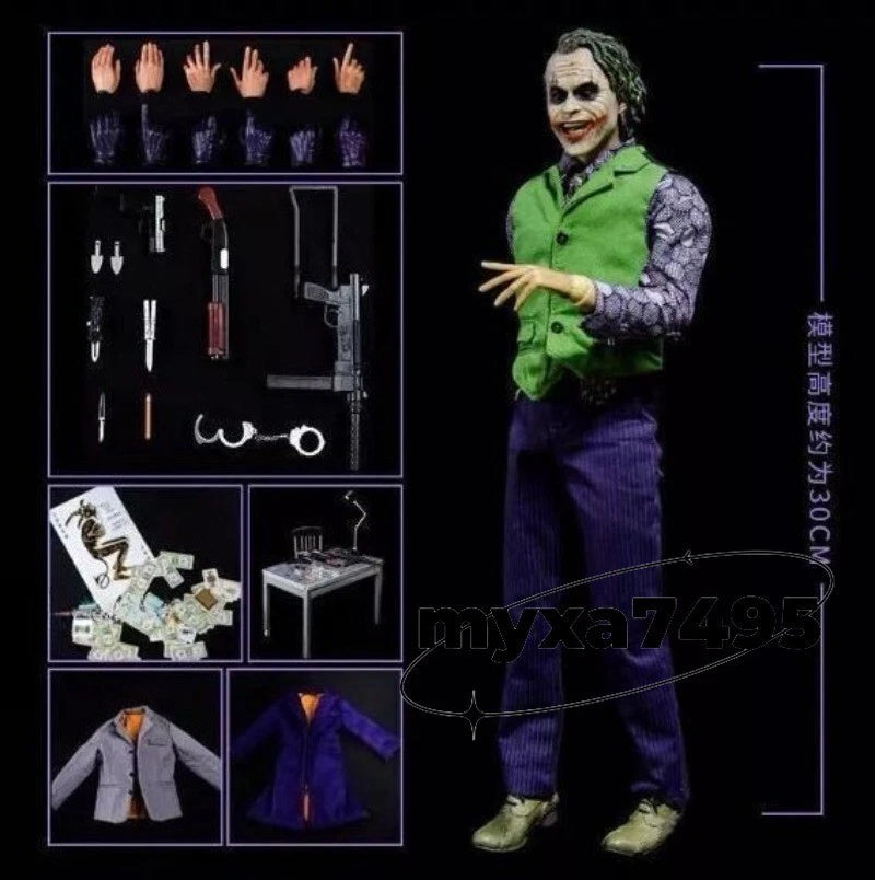 US SHIP!  The Dark Knight Joker Action Figure Doll 1/6 Model Statue Ornament Toy 07FC0E-D4 - KOEEK