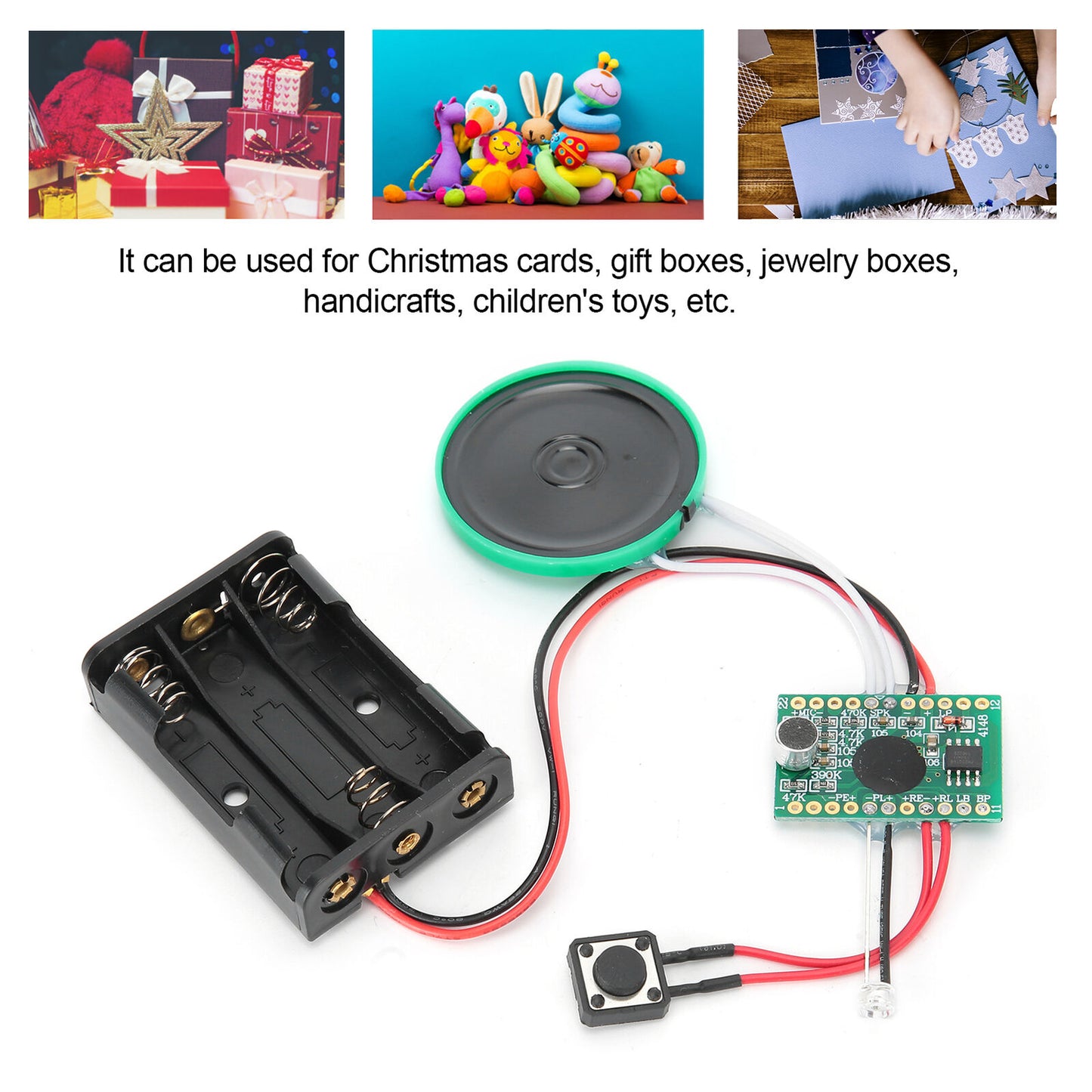 new Audio Module Voice Chip Recordable Small Greeting Card Chip For Gift Boxes koeek - KOEEK