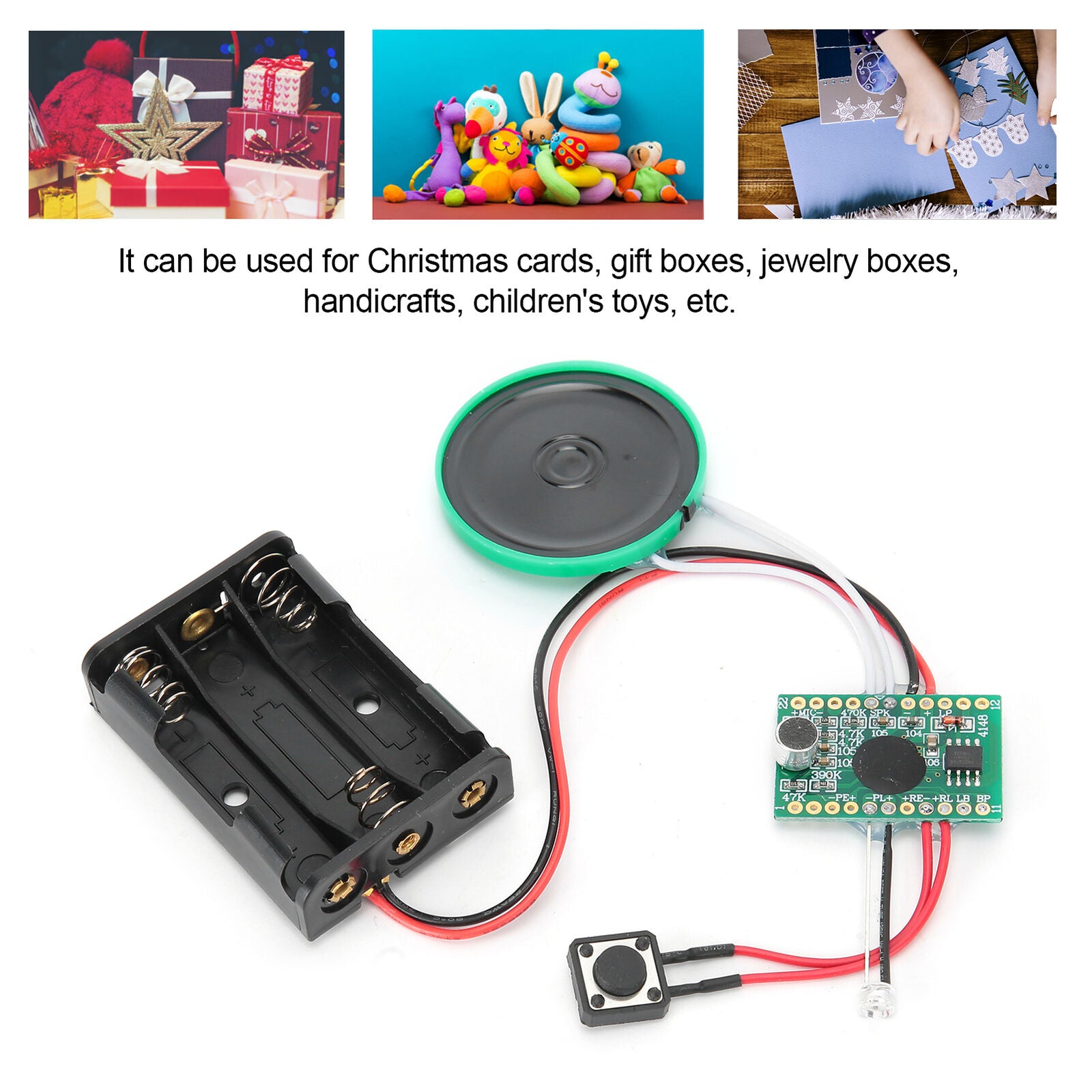 new Audio Module Voice Chip Recordable Small Greeting Card Chip For Gift Boxes koeek - KOEEK