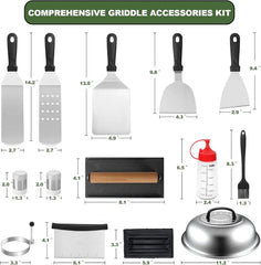 18PCS Griddle Accessories Kit, Flat Top Grill Accessories Set for Blackstone 07FC0E-D4 - KOEEK