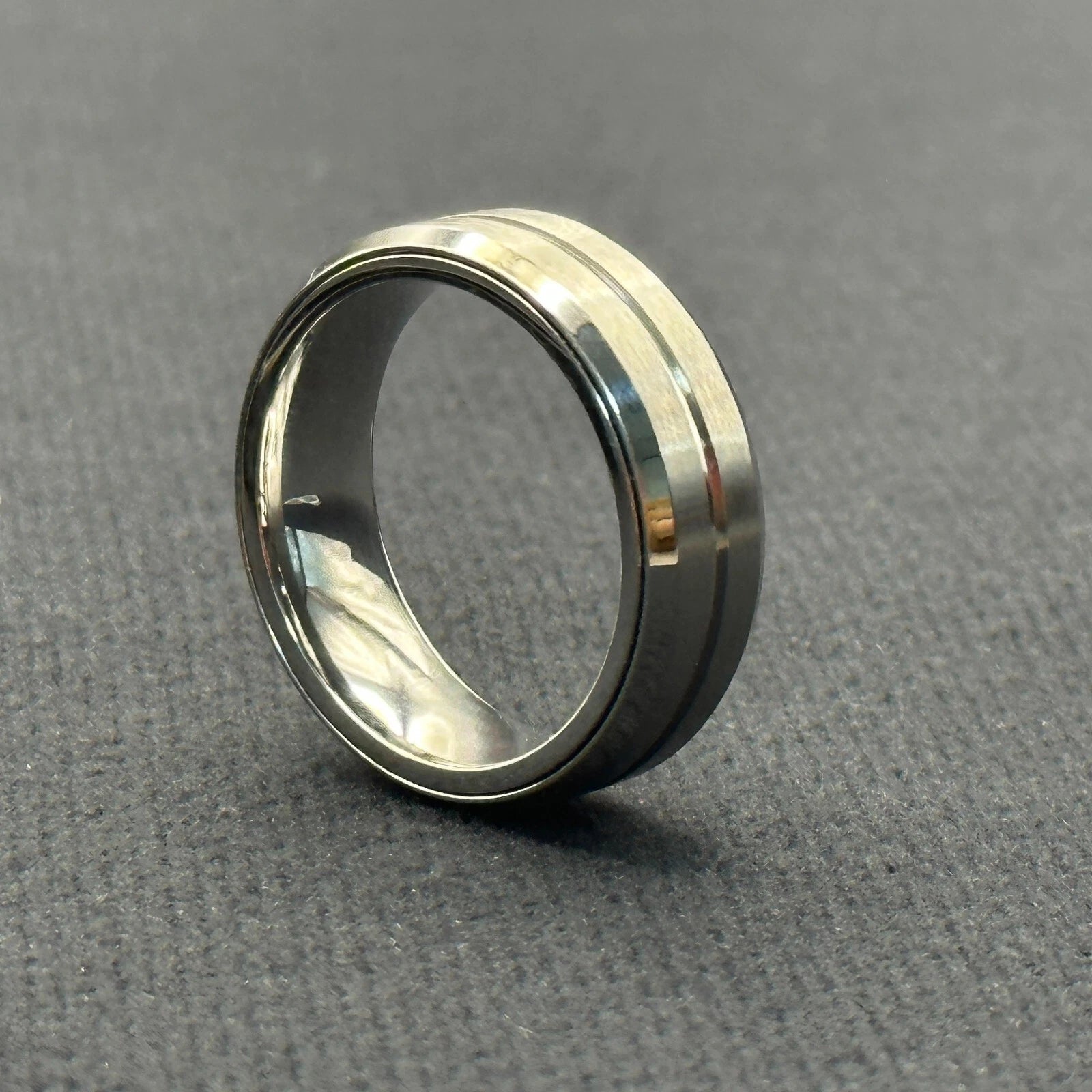 EDC Fidget Sliders Fashion Accessory Ratchet Ring Stress Relief Metal Ring Gifts 07FC0E-D4 - KOEEK