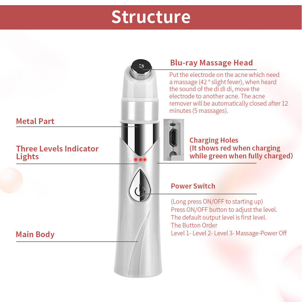 new Acne Removing Instrument Freckle Mole Dark Spot Removal Machine Face Pen HGF koeek - KOEEK