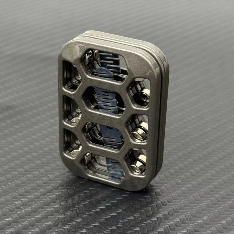 Unique Hollowed-out Design Zinc Alloy Fidget Slider EDC Fidget Toy Office Gadget 07FC0E-D4 - KOEEK