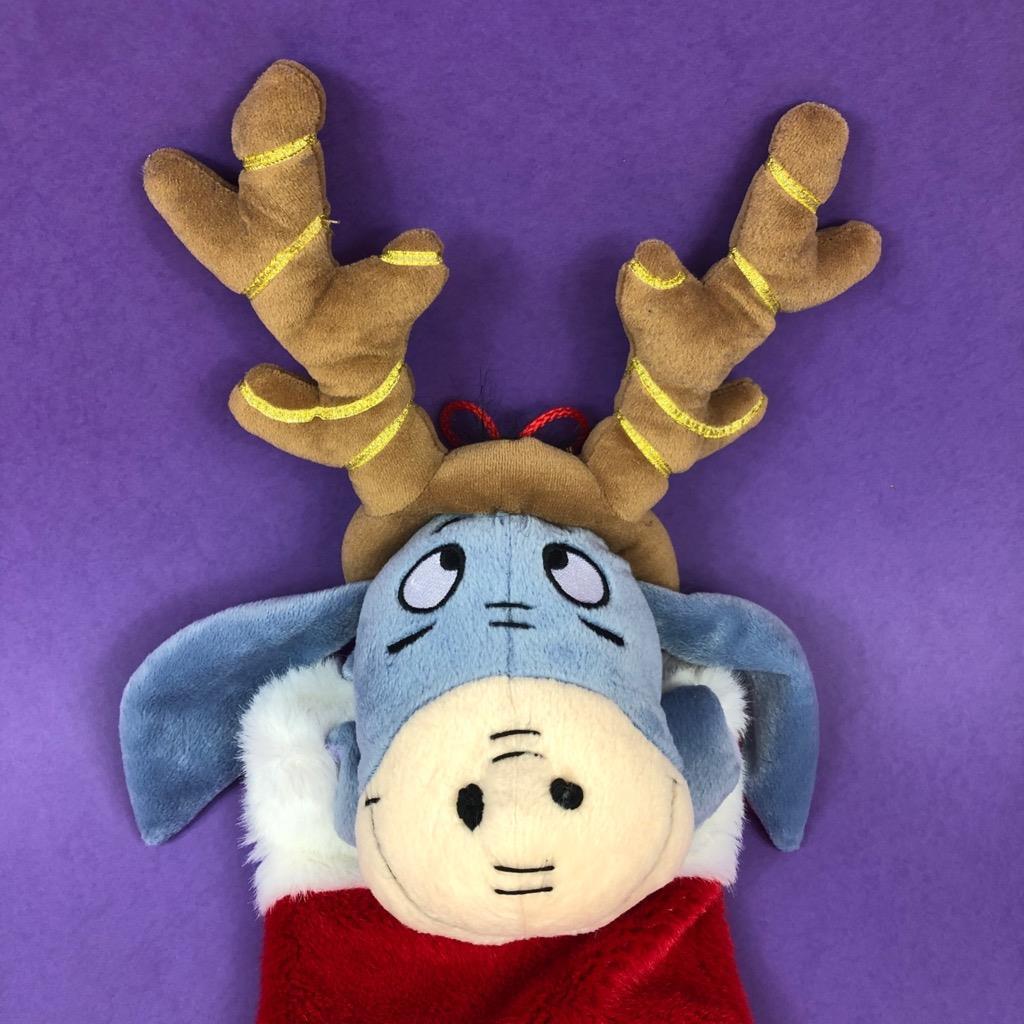Disney Christmas Winnie The Pooh Eeyore Plush Holiday Decoration Stocking DISNEY - KOEEK