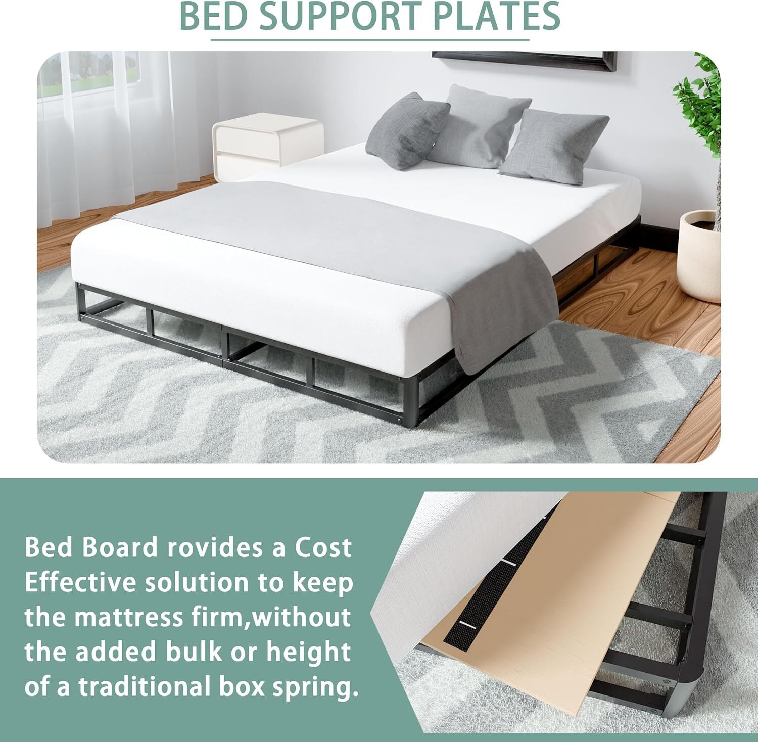 new Imperius Mattress Support Wooden Bunkie Board/Bed Twin- (60x30"), Log IMPERIUS - KOEEK