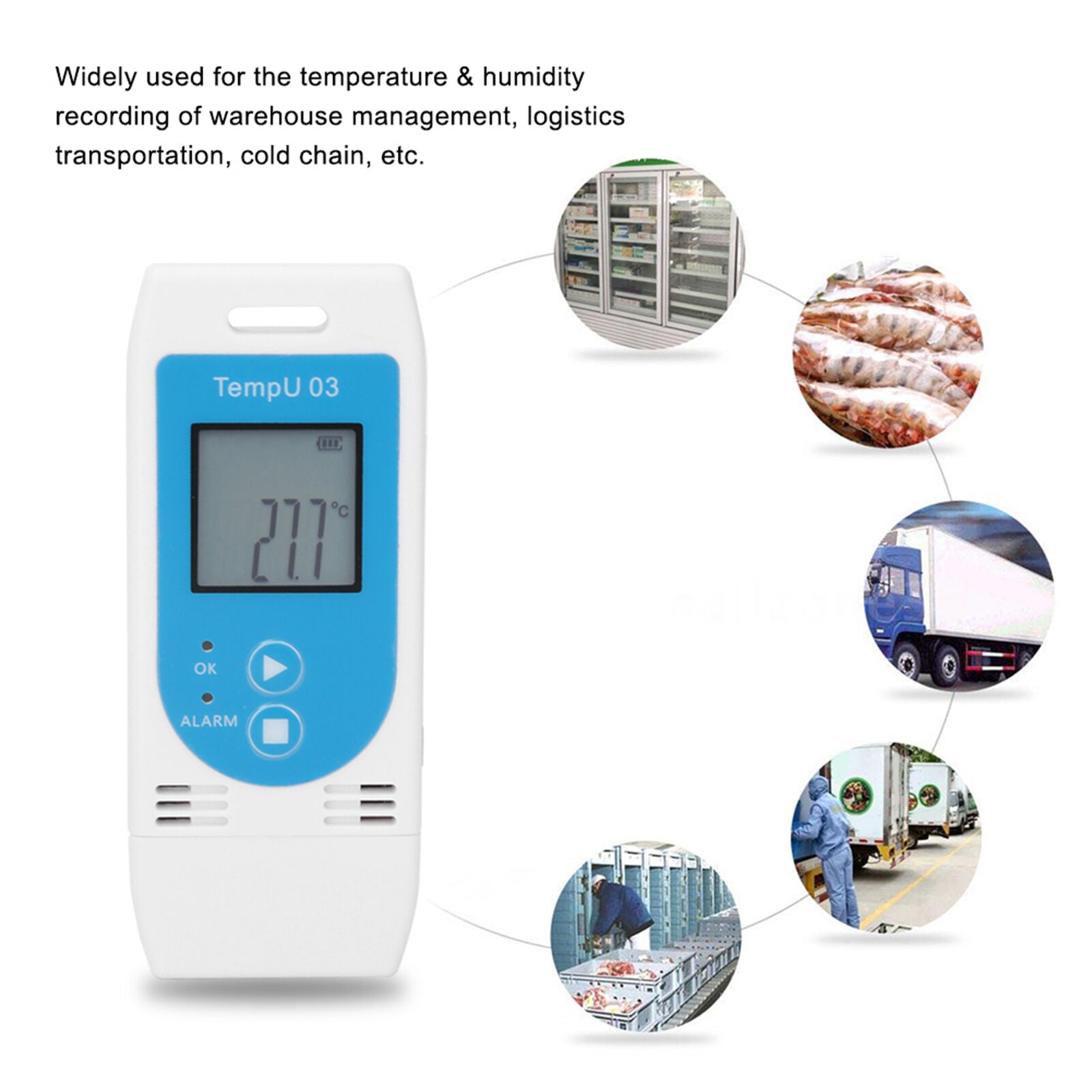 new Portable LCD USB Temperature & Humidity Data Logger PDF GSP Datalogger Recorder koeek - KOEEK