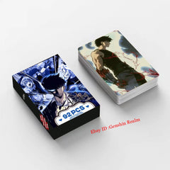 60Pcs/Set Anime Solo Leveling Sung Jin-Woo Card Collection Sticker Decor Gift 07FC0E-D4 - KOEEK