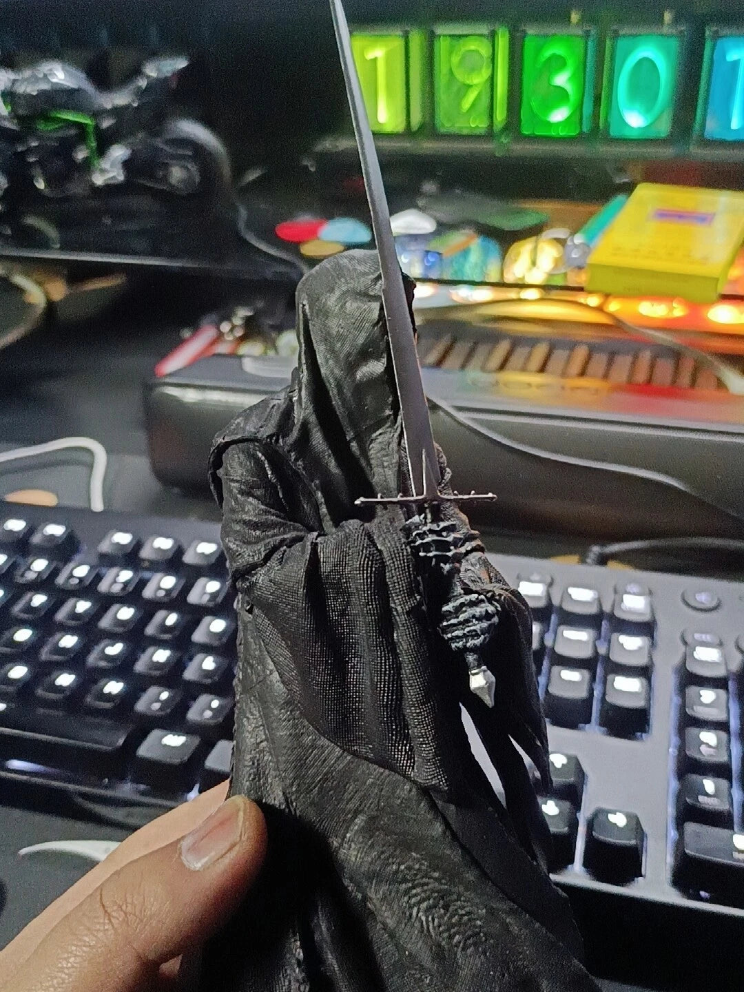 Movie Lord of The Rings Nazgul Ringwraith 1/6 PVC Action Figure Toy Mordor Model 07FC0E-D4 - KOEEK