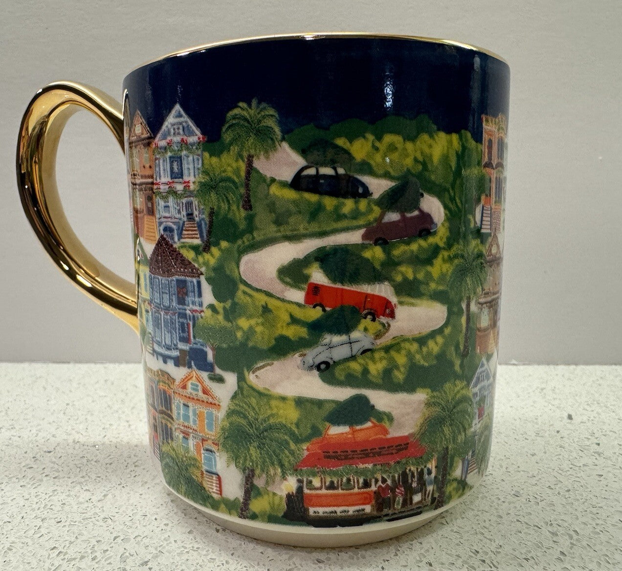 Anthropologie Holiday Mug Christmas Time In The City Peace, Joy & San Francisco ANTHROPOLOGIE - KOEEK