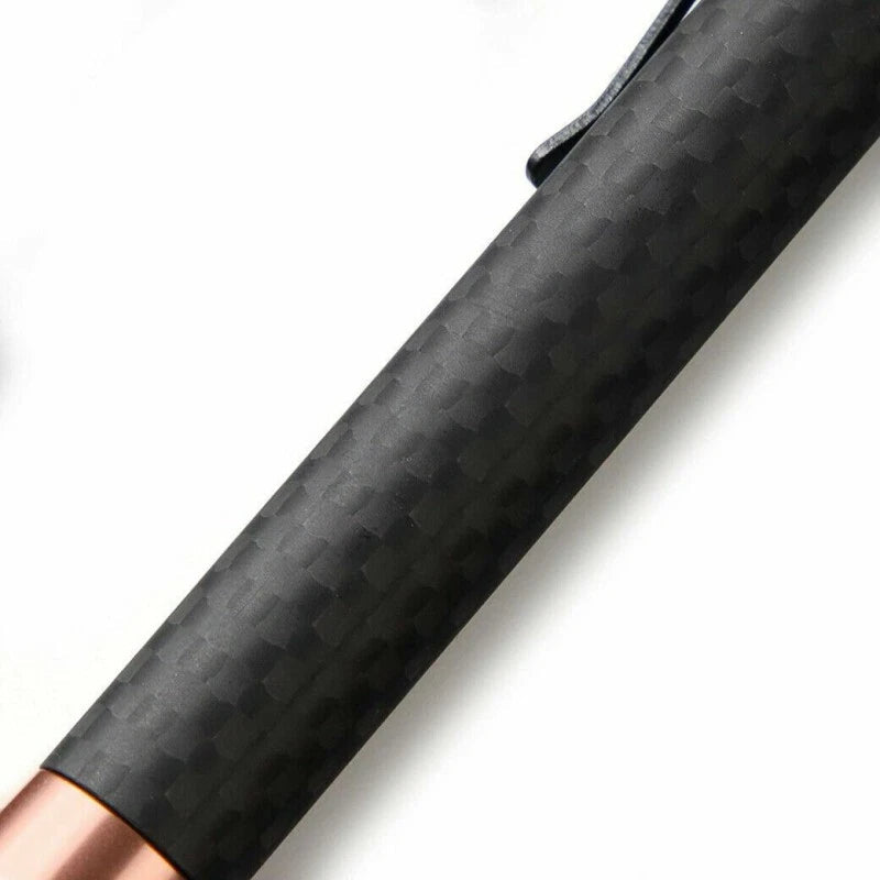 Carbon Fiber Aluminum Alloy Ballpoint Pen Signature Writing Pocket Pen EDC Gift 07FC0E-D4 - KOEEK