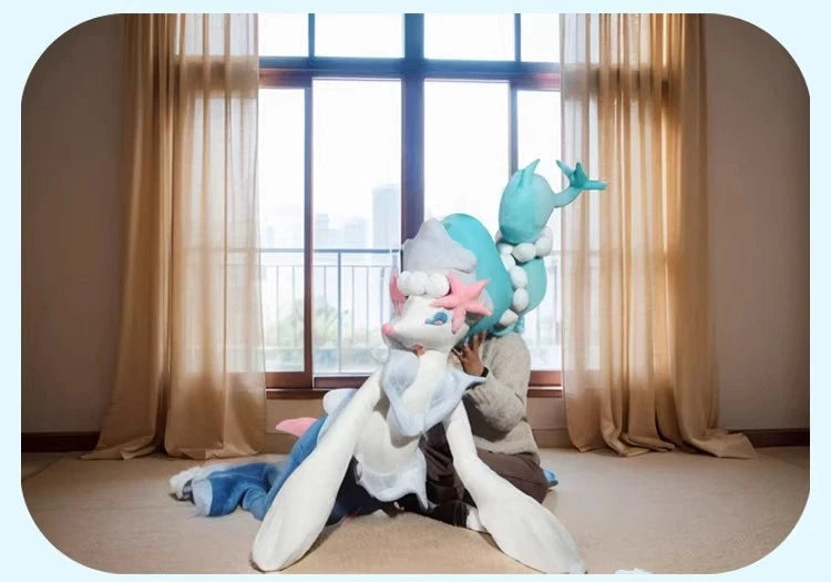 Huge 180cm Animal Primarina Long Body Throw Pillow Plush Doll Stuffed Toy Gift 07FC0E-D4 - KOEEK