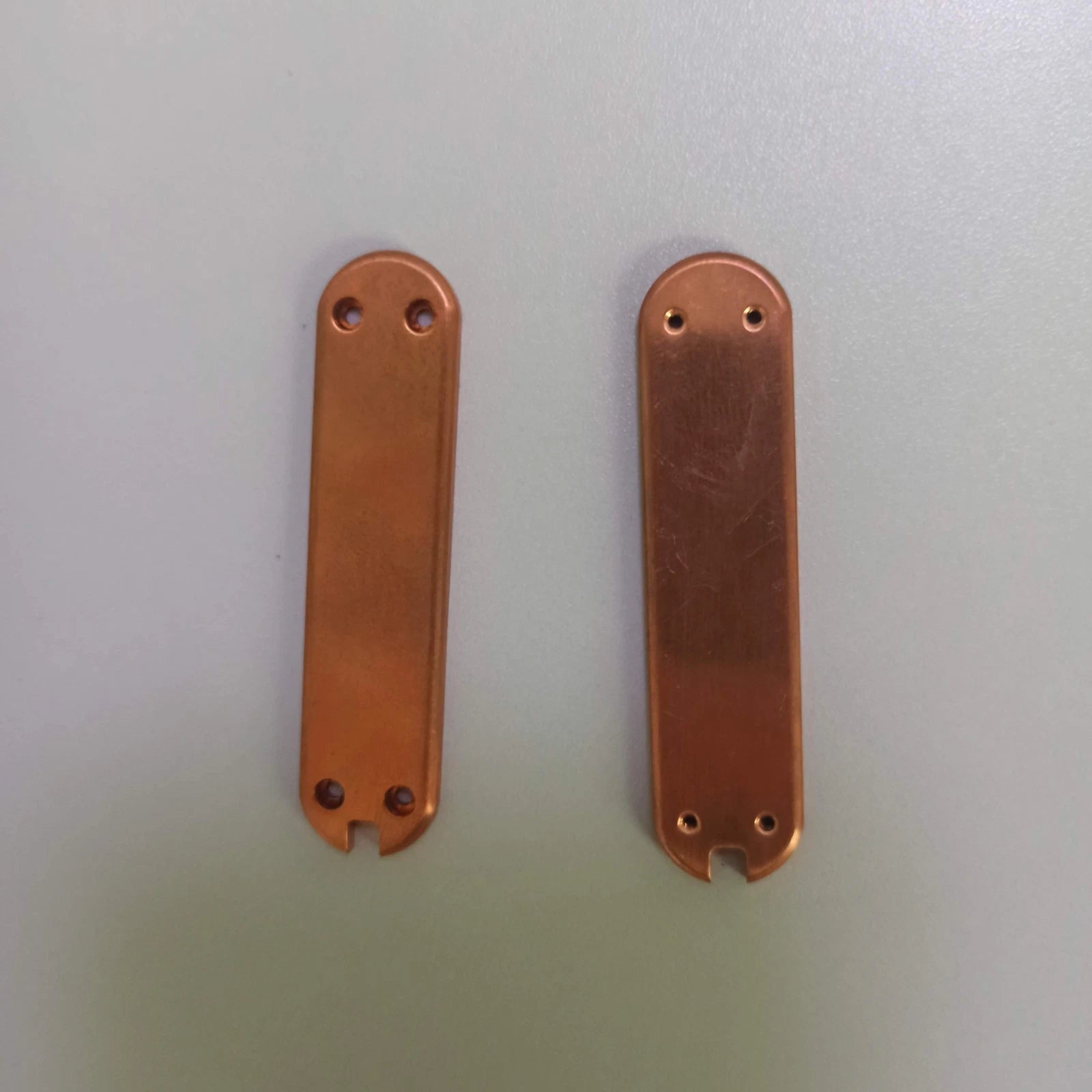 1 Pair Red Copper Knife Handle Scales For 58mm multifunctional Swiss army knives 07FC0E-D4 - KOEEK