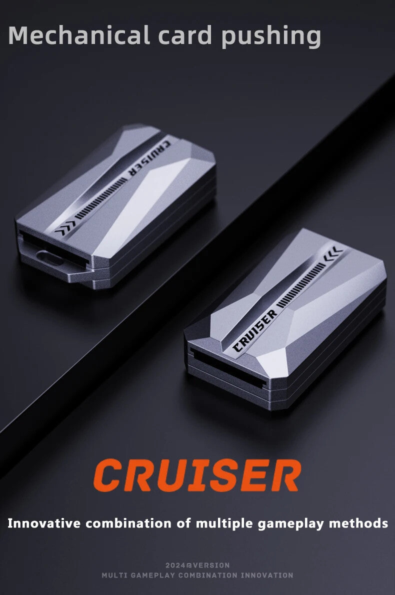 EDC Mechanical Card-pushing Magnetic Slider Stainless Steel Fidget Toys Gift 07FC0E-D4 - KOEEK