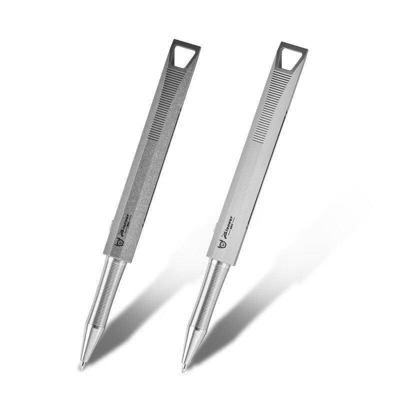 EDC Personalized Design Special-shaped Titanium Alloy Sliding Metal Ball Pen 07FC0E-D4 - KOEEK