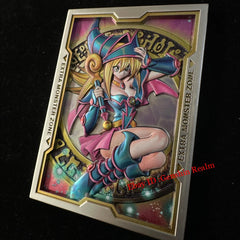 Anime Yu-Gi-Oh! Black Magician Girl Metal Embossed 3D Region Center Card 07FC0E-D4 - KOEEK