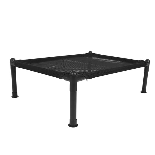 new Elevated Dog Bed Metal Frame Breathable Mesh Outdoor Raised Dog Bed All Seasons koeek - KOEEK