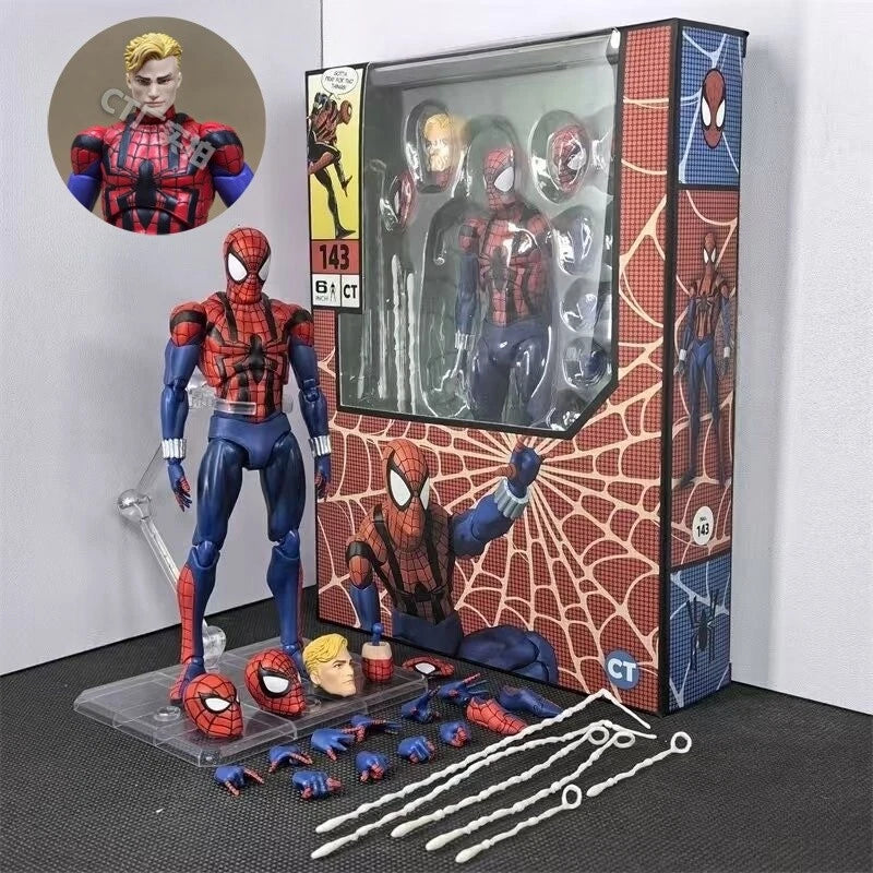 In Stock CT Toys MAFEX No.143 SPIDER-MAN Ben Reilly Comic Ver. 6in Action Figure 07FC0E-D4 - KOEEK