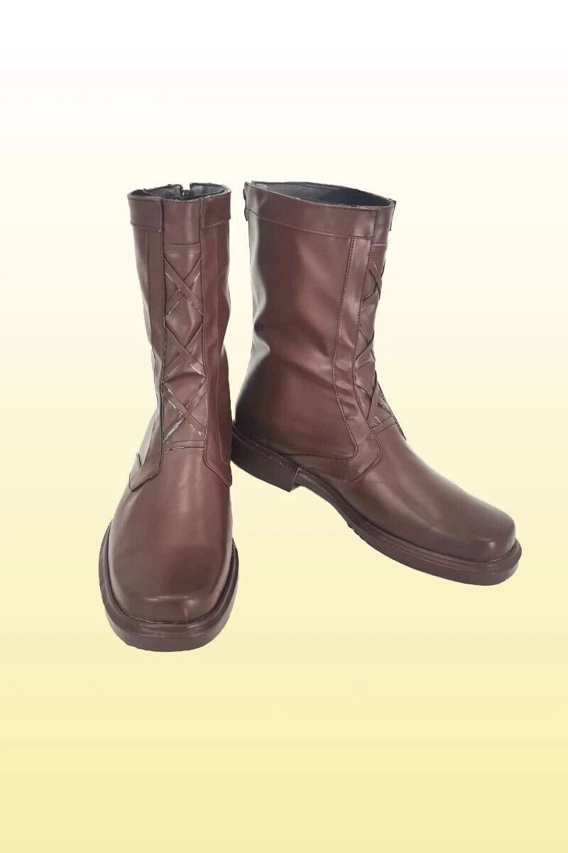 86- Eighty Six - Shinei·Nouzen Cosplay Anime PU Shoes Zip up Long Boots All Size 07FC0E-D4 - KOEEK