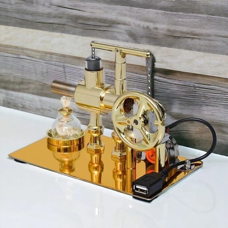 Hot Air Stirling Engine Model Toy Micro Motor Power Generator Engine Motor DIY 07FC0E-D4 - KOEEK