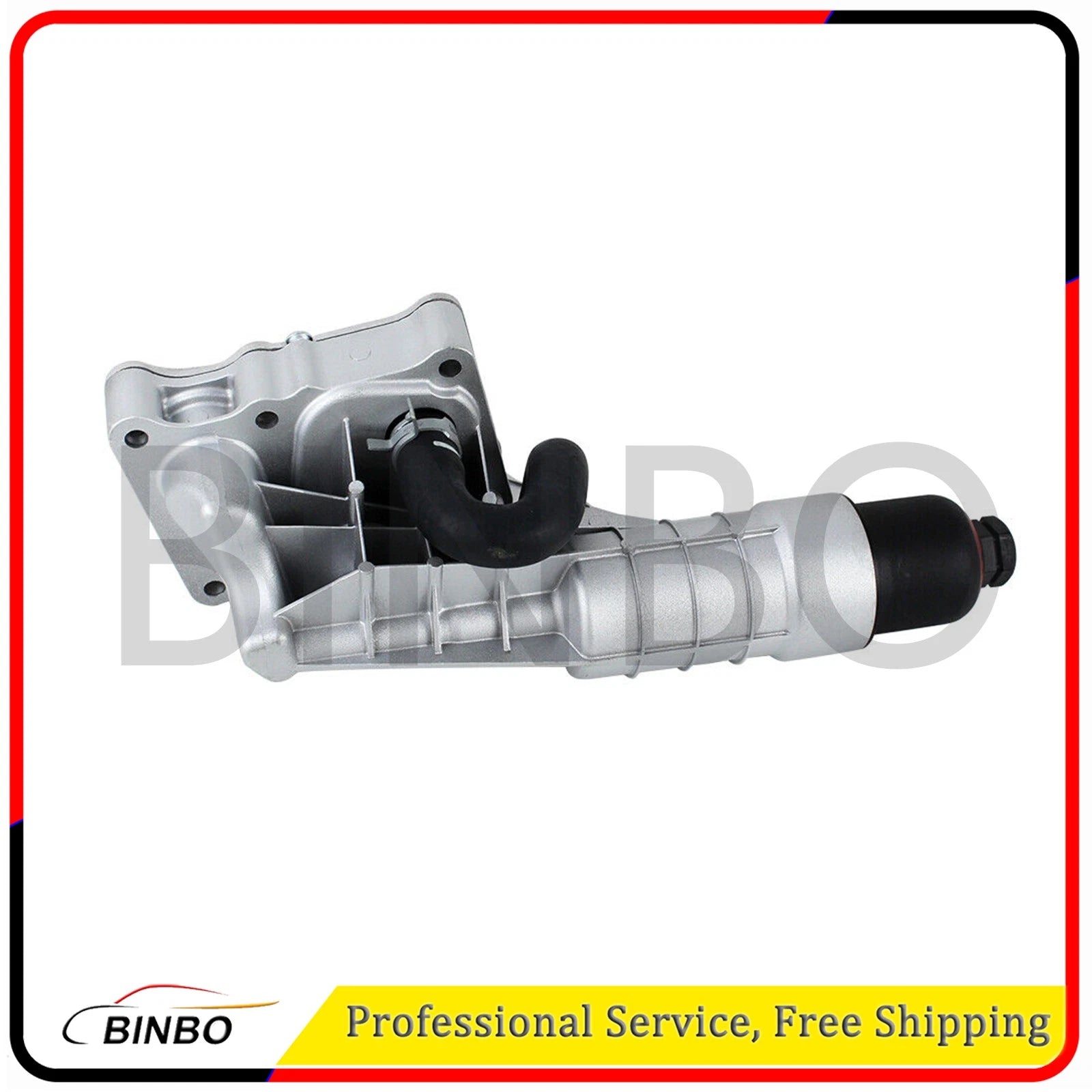 Upgrade Aluminum Engine Oil Cooler Filter Housing for Benz C250 W204 SLK250 R172 07FC0E-D4 - KOEEK