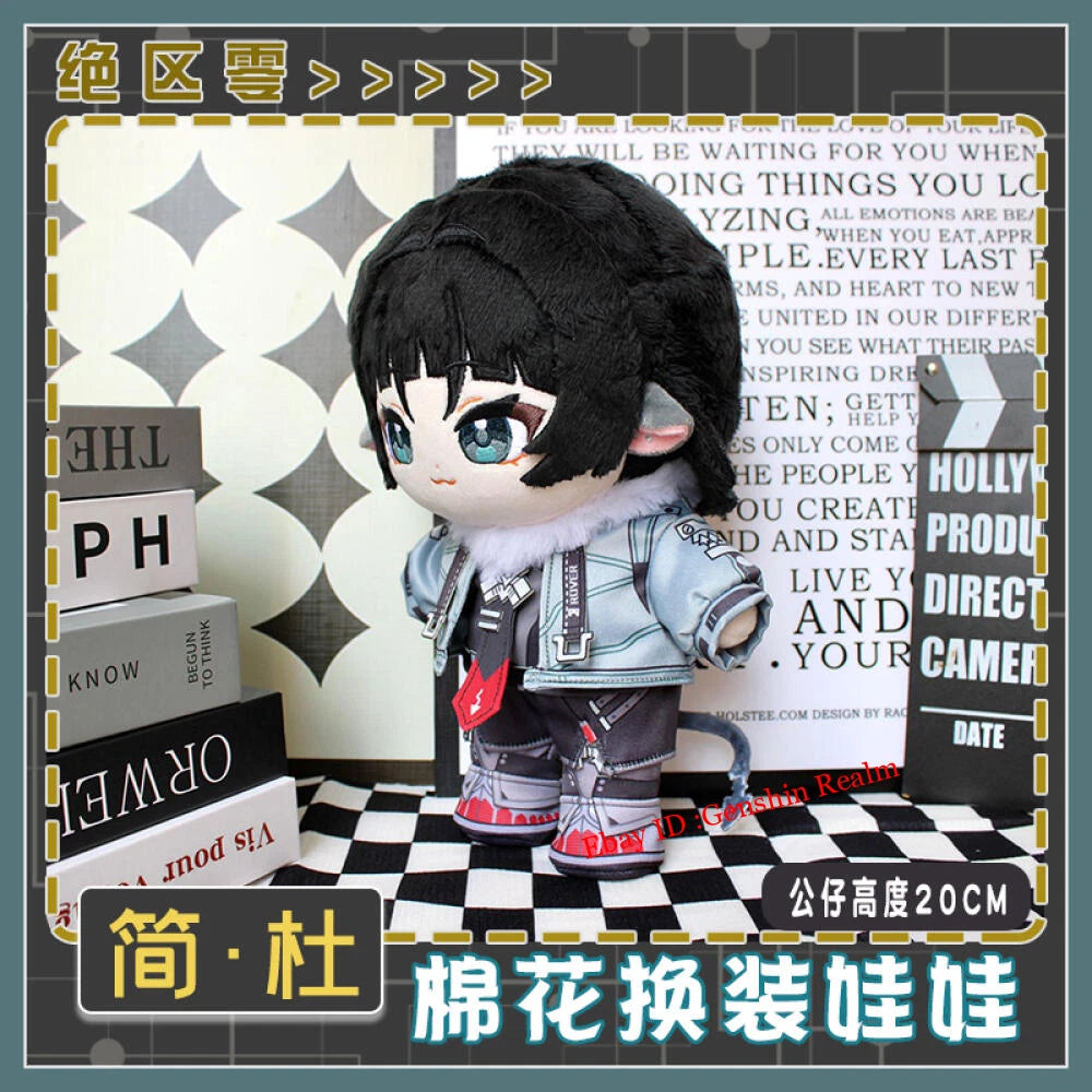 Anime Zenless Zone Zero Jane Doe Dress-Up Doll Plush Cotton Doll Stuffed Toy 07FC0E-D4 - KOEEK