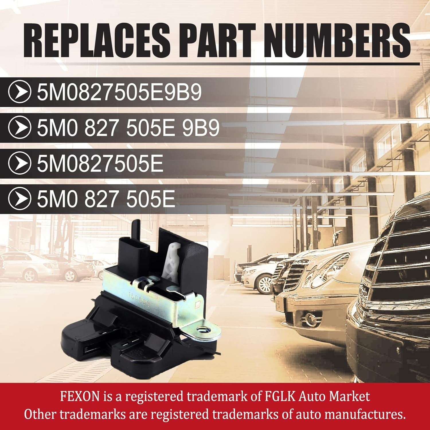 new Trunk Latch Tailgate Lock Compatible with VW Jetta Sportwagen 2010-2014,...