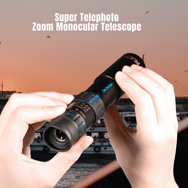 High Power 10-300X40mm Monocular Binoculars with Tripod