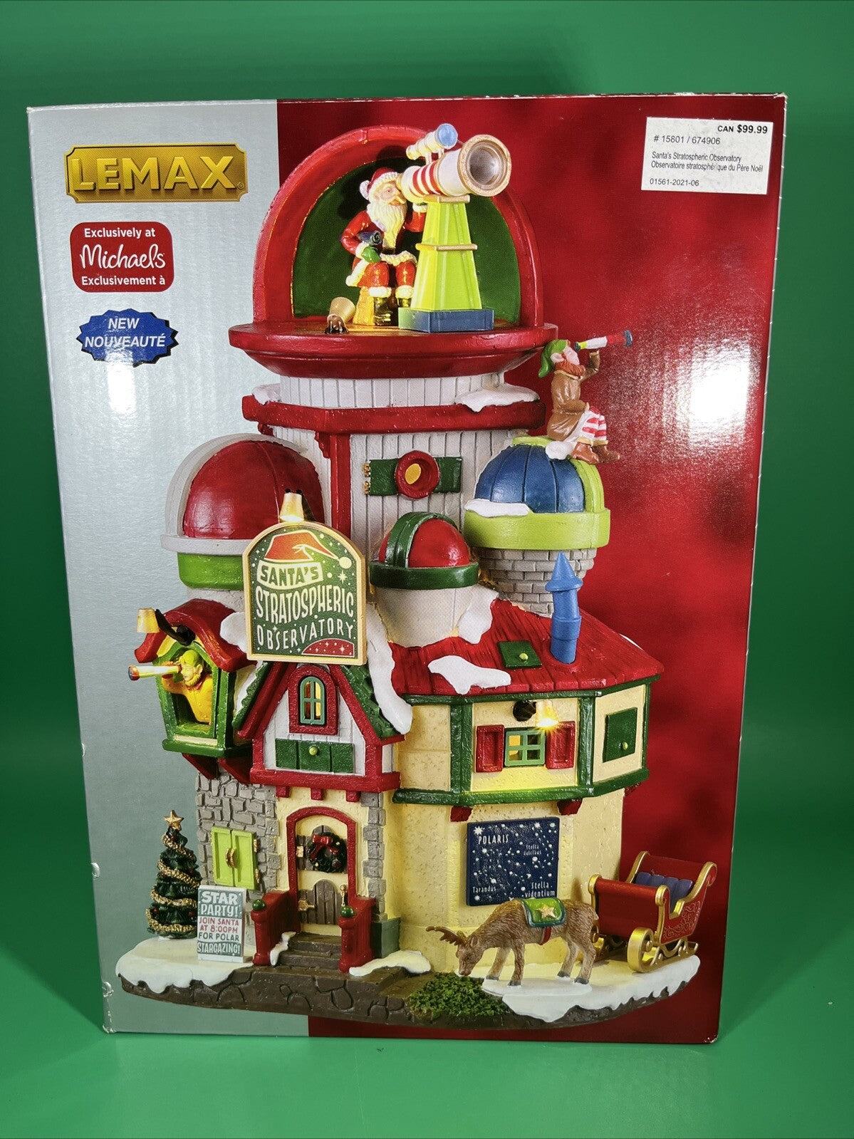 Lemax Christmas Village Lighted Santa's Stratospheric Observatory, #15801 LEMAX - KOEEK