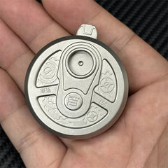 Press Dice Fidget Toy Exquisite Stainless Steel EDC Fidget Coin Fun Ratchet Coin 07FC0E-D4 - KOEEK