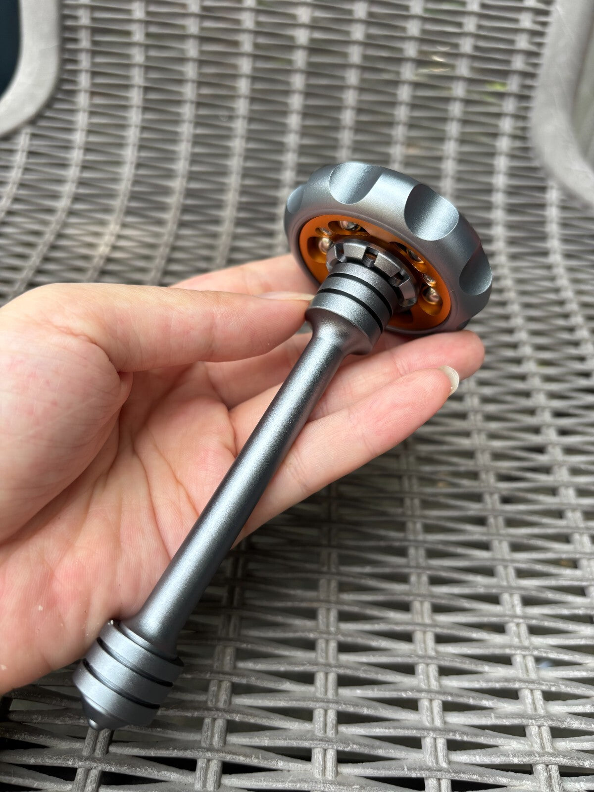 EDC Metal Fidget Spinner Aluminium Alloy Spinning Top Tip Stress Relief Toy Gyro 07FC0E-D4 - KOEEK