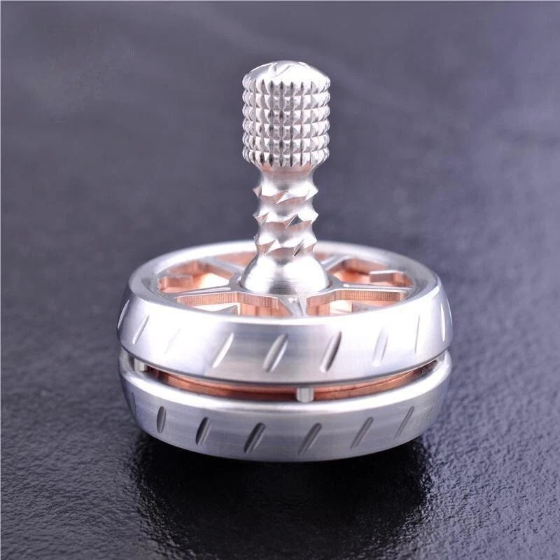 EDC Stainless Steel Copper Spinning Top Top Spinner Mental Stress Relief Toys 07FC0E-D4 - KOEEK