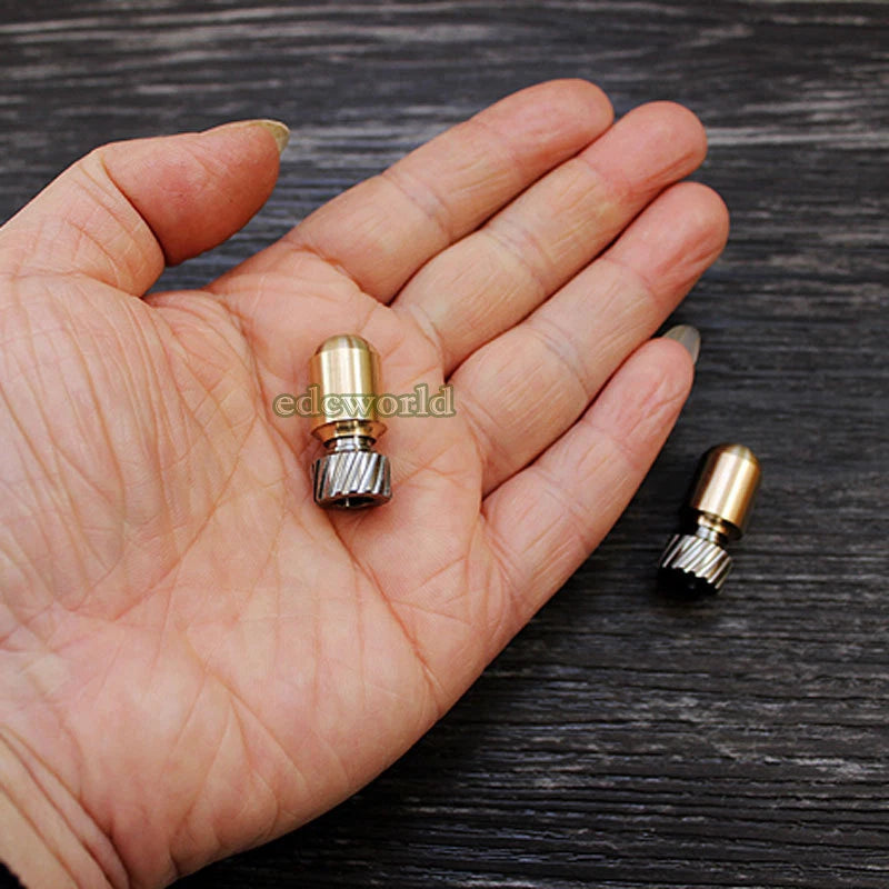 EDC TITANER Titanium + Brass EDC Bead Key Parachute Cord Pendant Lanyard DIYBead TITANER - KOEEK