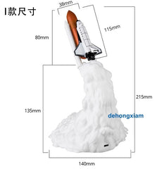 Printing Rocket Lamp Discovery Space Shuttle Light-up 3D Model Night Lights Gift 07FC0E-D4 - KOEEK