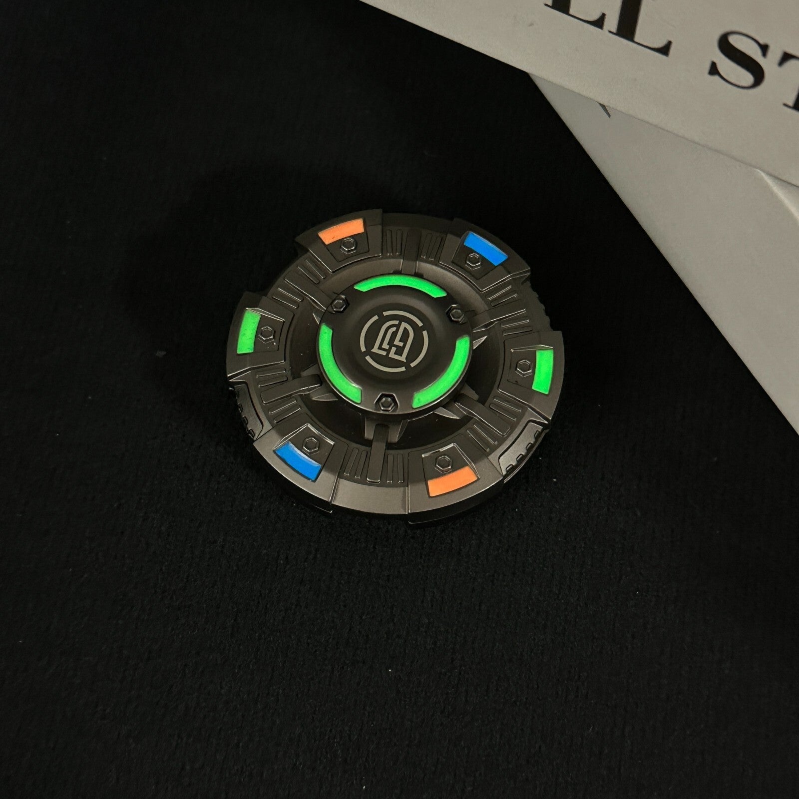 Fidget Spinner Silent EDC Slider Invader Gyro Fidget Metal Luminous Toys Gifts 07FC0E-D4 - KOEEK