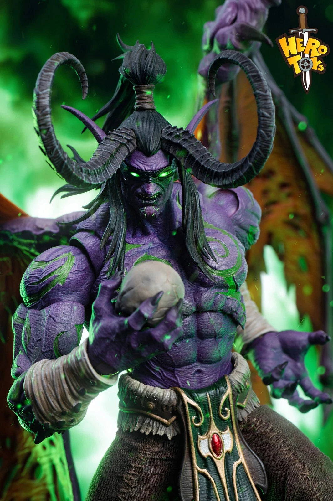 Hero Toys Illidan Stormrage wow 1/10 Demon Hunter Action Figure 6'' 2024 Toy WOW - KOEEK