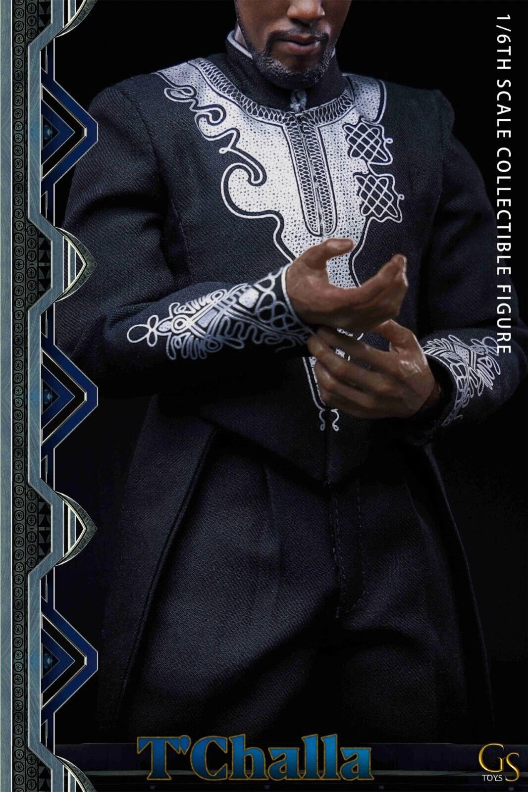 1/6 T'Challa Black Panther Wakanda King Action Figure 12inches Box Suit Doll 07FC0E-D4 - KOEEK
