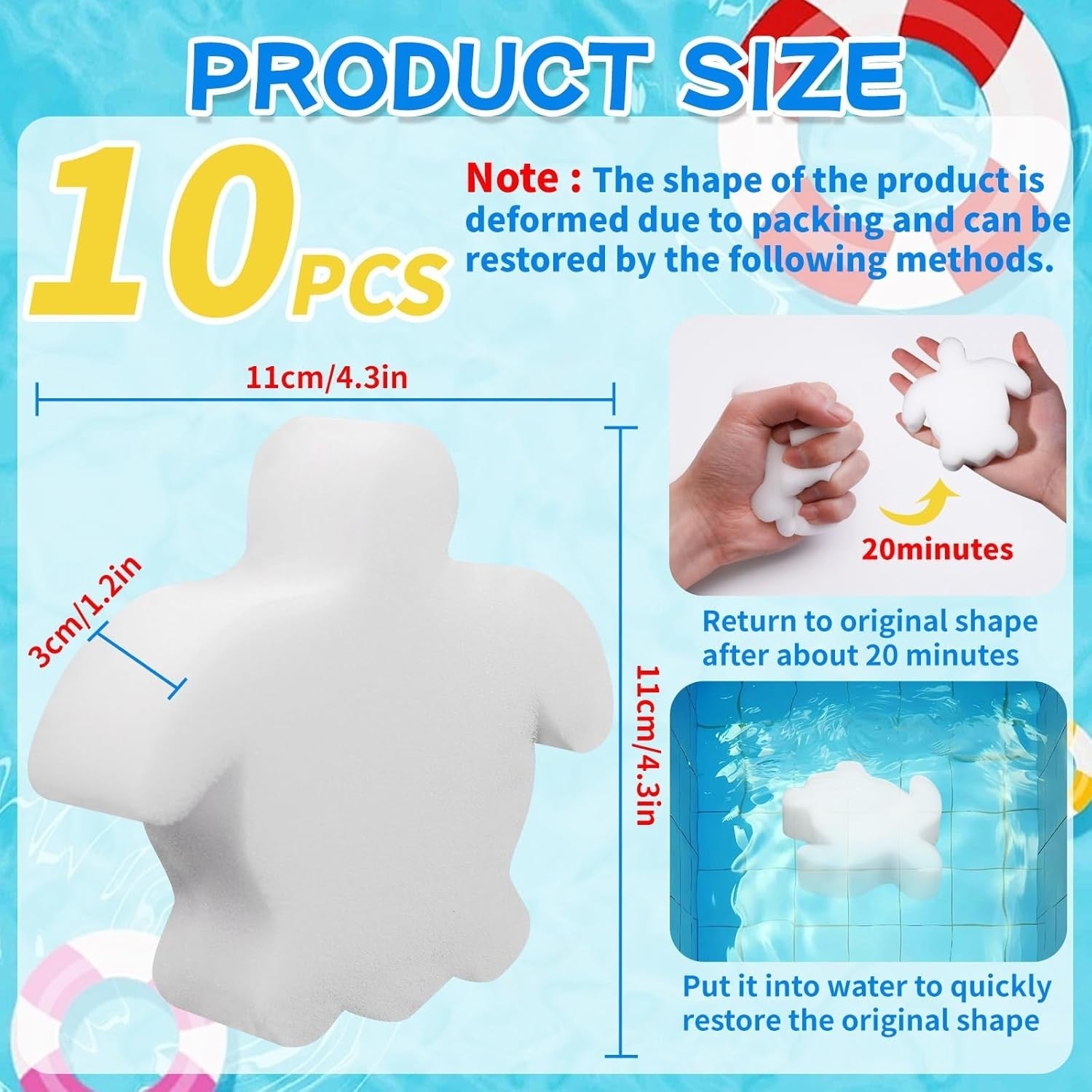 new JMUQ 10PCS Pool Sponge Oil Absorber, Scum Hot Tub